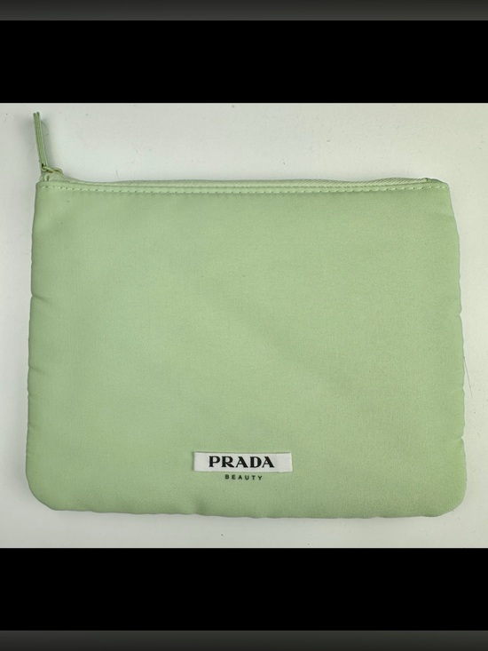 Prada Handbags - Prada Beauty Mint Green Cosmetic Makeup Bag Zip Pouch NEW
